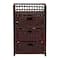 Household Essentials Woven 3 Drawer Chest with Cutout Handles
